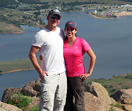 photo of couple on Mount Scott
